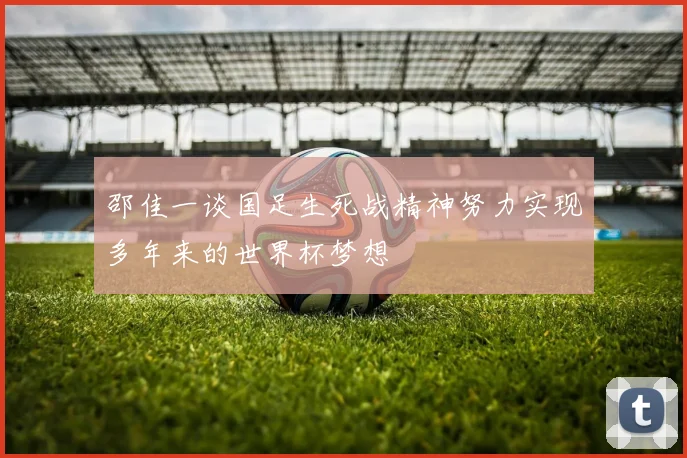 邵佳一谈国足生死战精神努力实现多年来的世界杯梦想